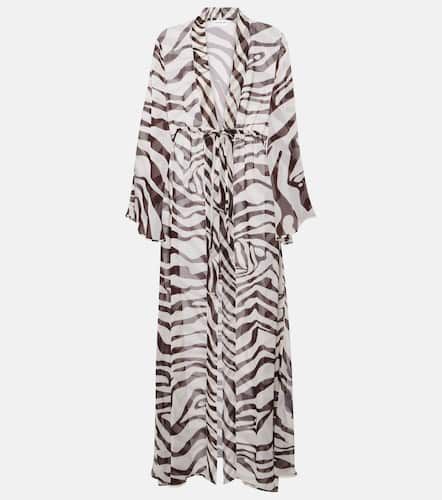 Betty zebra-print chiffon kaftan - Alexandra Miro - Modalova