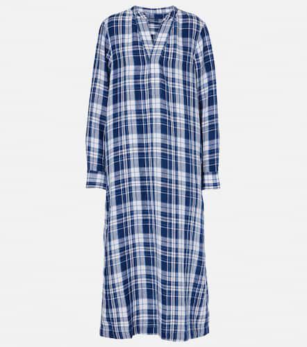 Plaids linen maxi dress - Polo Ralph Lauren - Modalova