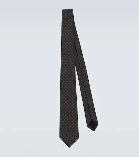 Corbata Horsebit de jacquard de seda - Gucci - Modalova