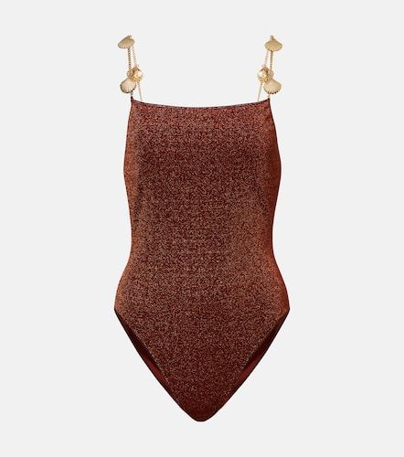 Lumiere Shells embellished swimsuit - Oseree - Modalova