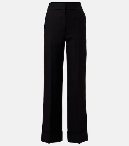 Wool and silk wide-leg pants - Valentino Garavani - Modalova