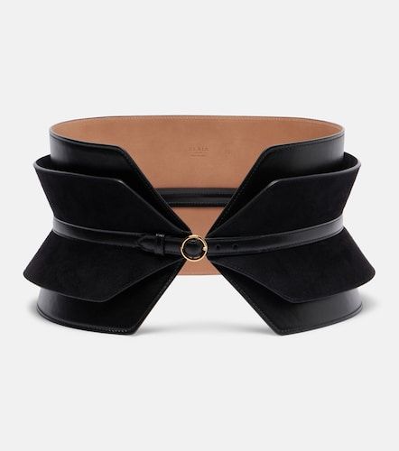 Bustier leather and suede belt - Alaia - Modalova