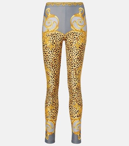 Leggings de jersey estampados - Versace - Modalova