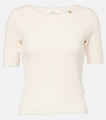 Chloé Camiseta de jersey de algodón - Chloe - Modalova