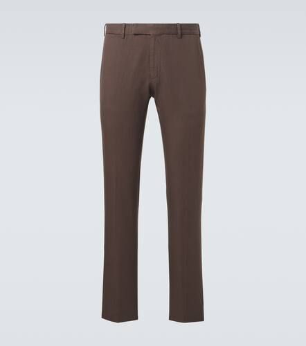 Pantalones chinos de algodón y lino - Zegna - Modalova