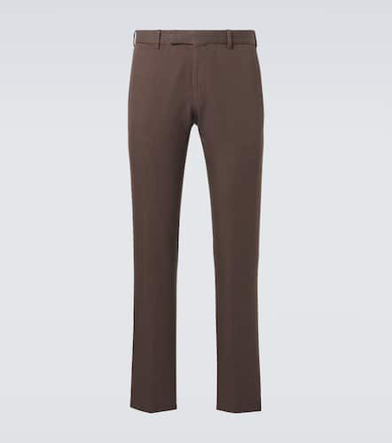 Pantaloni chino in cotone e lino - Zegna - Modalova