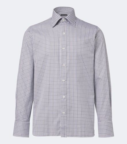 Tom Ford Camicia in cotone a quadri - Tom Ford - Modalova