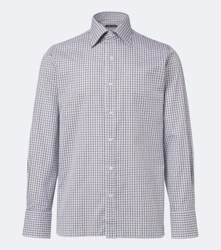 Tom Ford Camicia in cotone a quadri - Tom Ford - Modalova