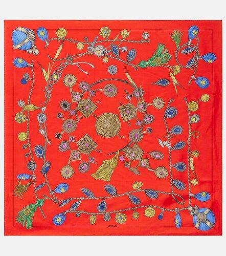 Versace Printed silk twill scarf - Versace - Modalova