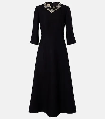 Midikleid aus Crepe Couture mit Kristallen - Valentino Garavani - Modalova