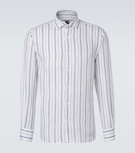 Fedeli Camicia in lino a righe - Fedeli - Modalova
