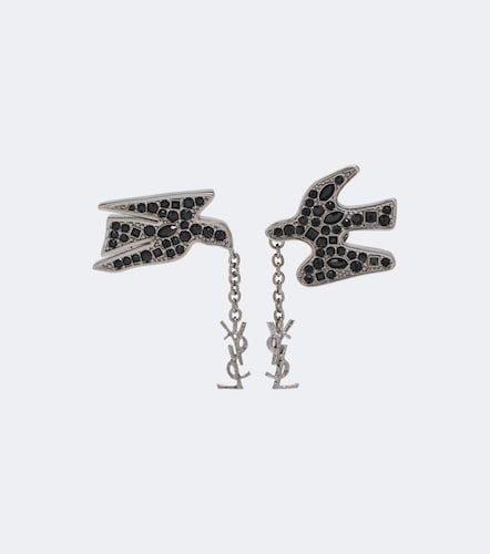 Orecchini Cassandre con cristalli - Saint Laurent - Modalova