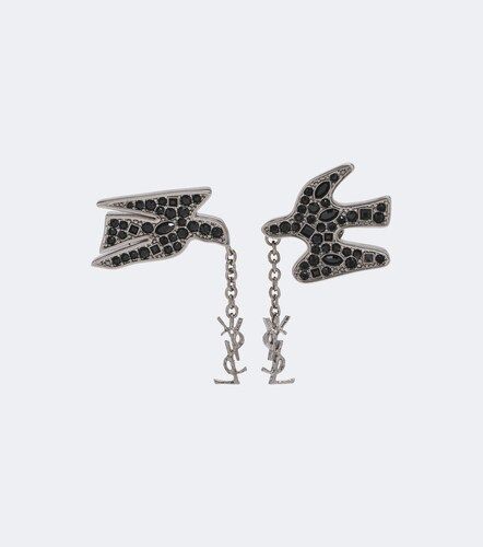 Pendientes Cassandre con cristales - Saint Laurent - Modalova