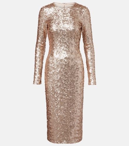 Abito midi con paillettes - Dolce&Gabbana - Modalova