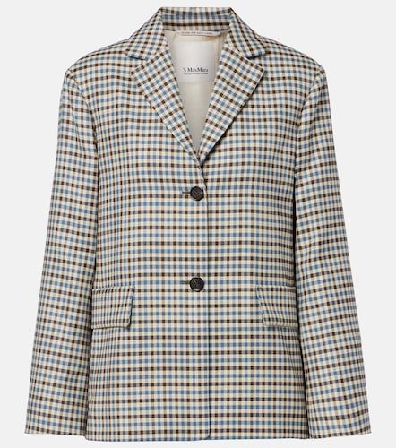 Blazer Nadia in lana e cotone a quadri - 'S Max Mara - Modalova