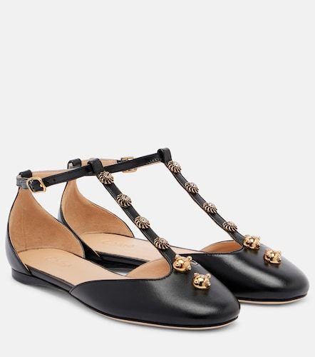 Celeste embellished leather flats - Chloe - Modalova