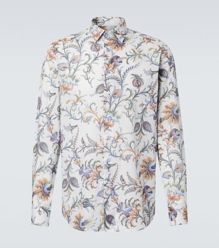 Camicia in cotone con stampa floreale - Etro - Modalova