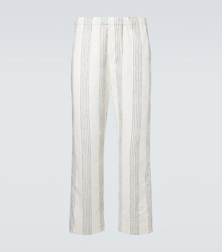 Pantaloni regular Textured Striped in cotone - Commas - Modalova