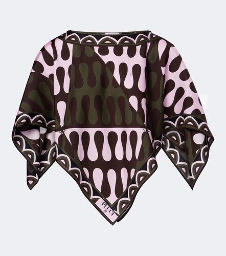 Leocorno asymmetric silk twill top - Pucci - Modalova