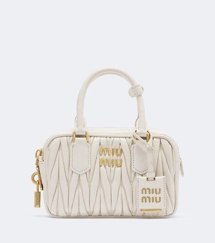 Arcadie Small leather top-handle bag - Miu Miu - Modalova