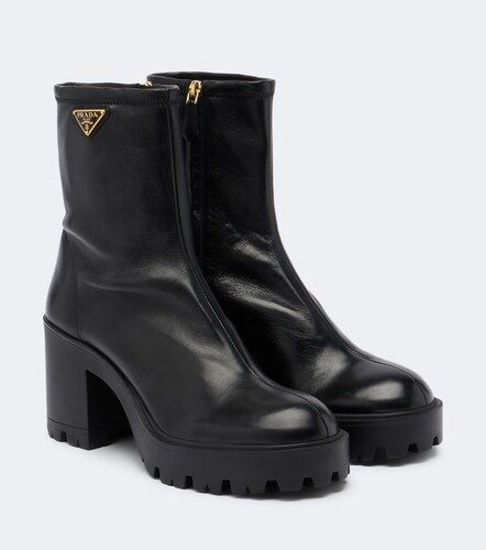 Prada Ankle Boots aus Leder - Prada - Modalova