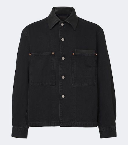 Sobrecamisa de denim con piel - Lemaire - Modalova