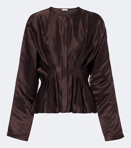 Blusa Erin in lino e seta plissé - Joseph - Modalova