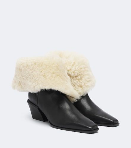 Ankle Boots Bettina aus Leder mit Shearling - Paris Texas - Modalova