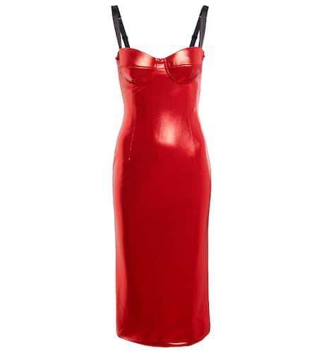 Laminated bustier midi dress - Dolce&Gabbana - Modalova