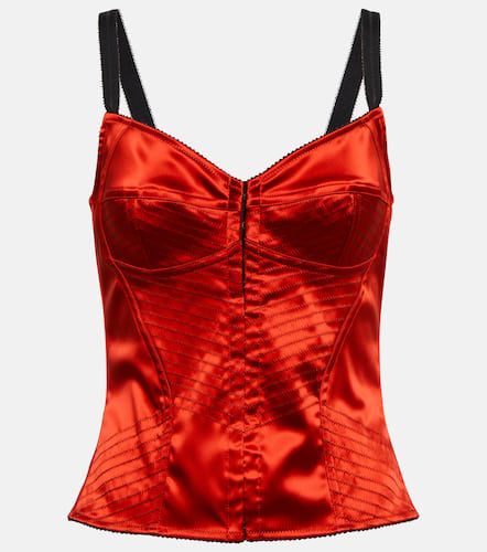 Dolce&Gabbana Satin corset top - Dolce&Gabbana - Modalova