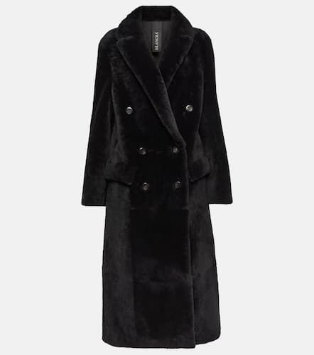 Reversible double-breasted shearling coat - Blancha - Modalova