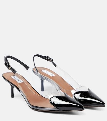 AlaÃ¯a CÅur leather-trimmed PVC pumps - Alaia - Modalova