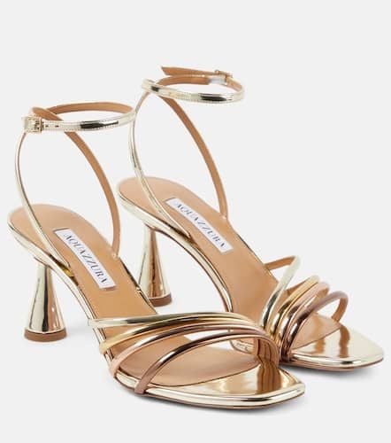 Latour 75 mirrored leather sandals - Aquazzura - Modalova