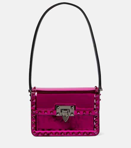 Rockstud metallic leather shoulder bag - Valentino Garavani - Modalova