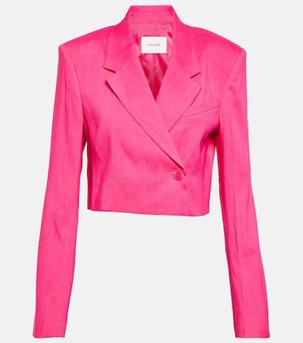 Frame Linen-blend blazer - Frame - Modalova