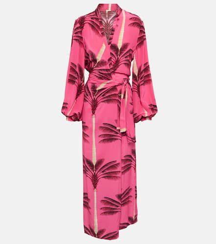 Printed silk crÃªpe de chine wrap dress - Johanna Ortiz - Modalova