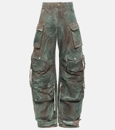 Fern oversized denim cargo pants - The Attico - Modalova