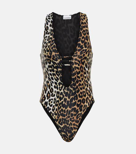 Ganni Leopard-print swimsuit - Ganni - Modalova