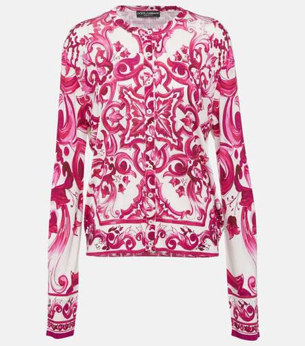 Majolica silk cardigan - Dolce&Gabbana - Modalova