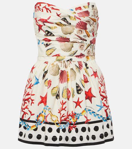 Capri printed cotton-blend minidress - Dolce&Gabbana - Modalova
