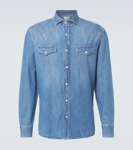 Brunello Cucinelli Denimhemd - Brunello Cucinelli - Modalova