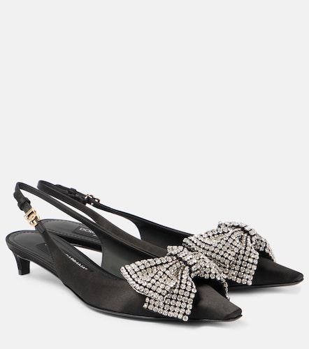 Pumps slingback in satin - Dolce&Gabbana - Modalova
