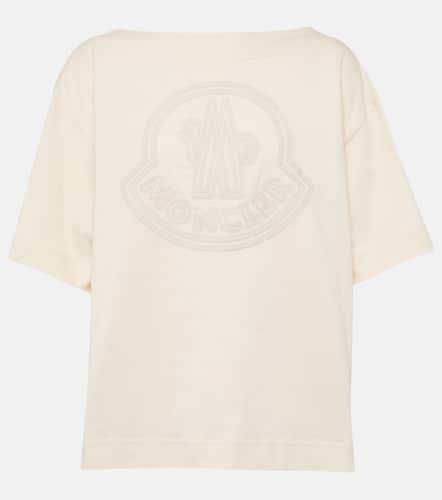 Moncler Logo cotton jersey T-shirt - Moncler - Modalova