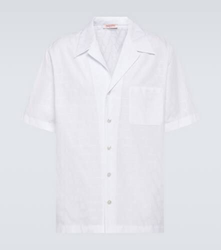 Oversized cotton poplin shirt - Valentino - Modalova