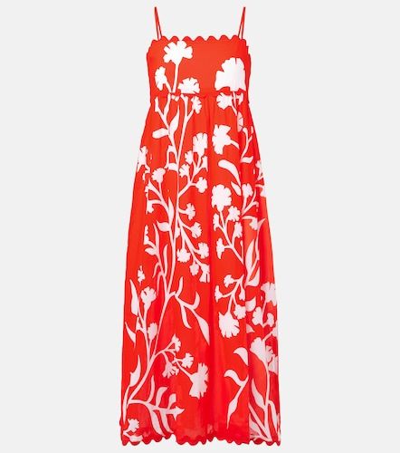 Vestido midi de algodón estampado - Juliet Dunn - Modalova