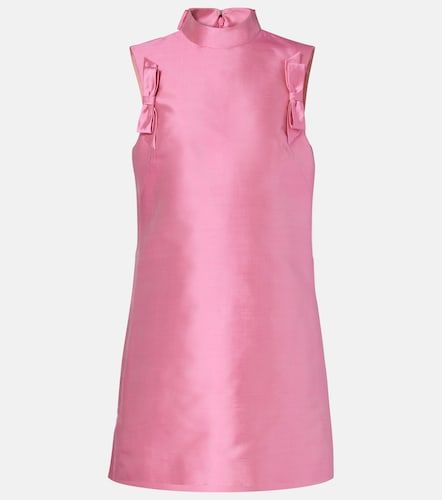 Vestido corto de seda shantung - Valentino - Modalova