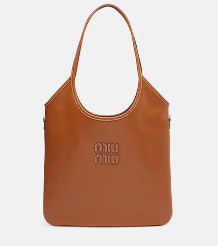 Miu Miu Ivy leather shopper - Miu Miu - Modalova