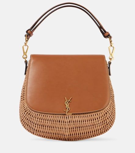 Borsa Voltaire in pelle e vimini - Saint Laurent - Modalova