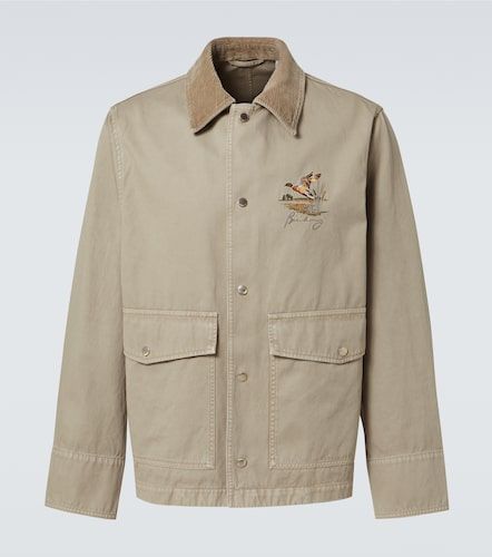 Chaqueta de sarga de algodón bordada - Burberry - Modalova