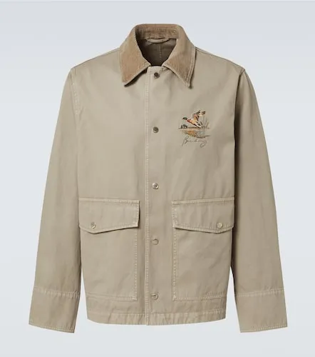 Embroidered cotton twill field jacket - Burberry - Modalova